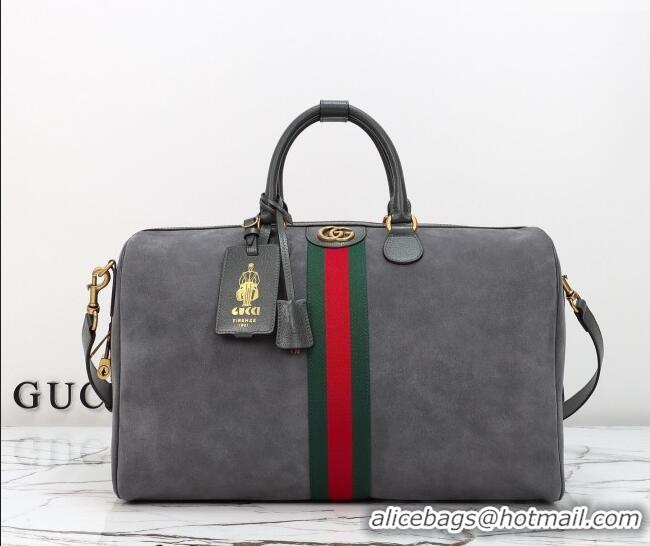 Market Sells Gucci Savoy medium duffle bag in Suede 834460 Grey 2026