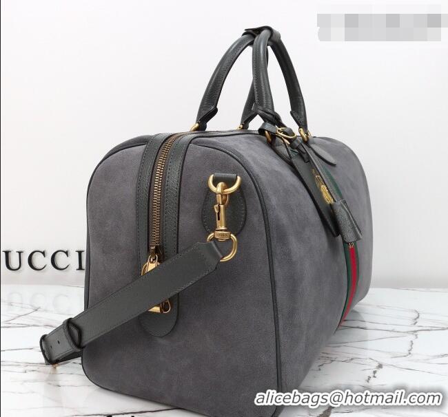 Market Sells Gucci Savoy medium duffle bag in Suede 834460 Grey 2026