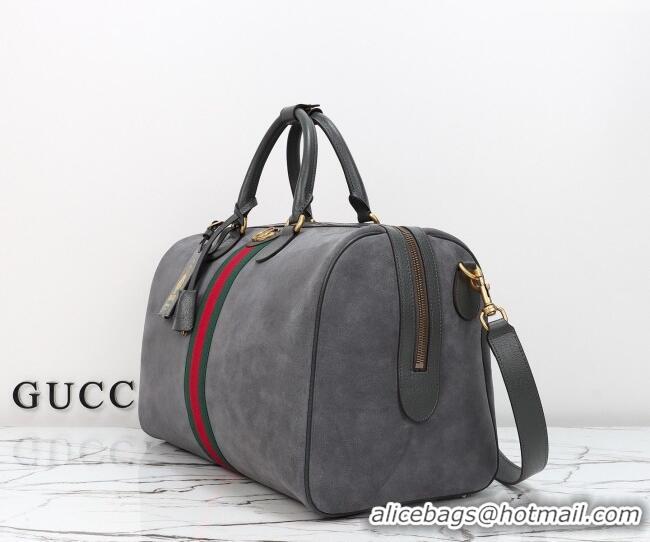 Market Sells Gucci Savoy medium duffle bag in Suede 834460 Grey 2026