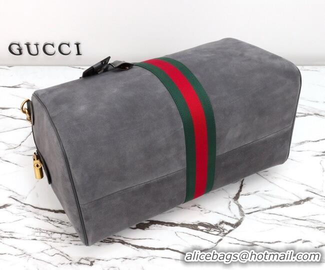 Market Sells Gucci Savoy medium duffle bag in Suede 834460 Grey 2026