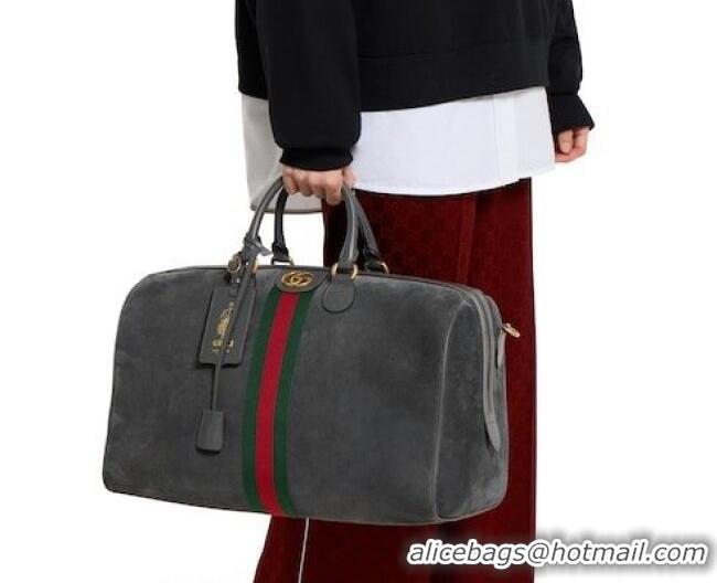 Market Sells Gucci Savoy medium duffle bag in Suede 834460 Grey 2026