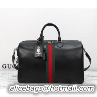 Best Price Gucci Savoy medium duffle bag in Leather 834460 Black 2026