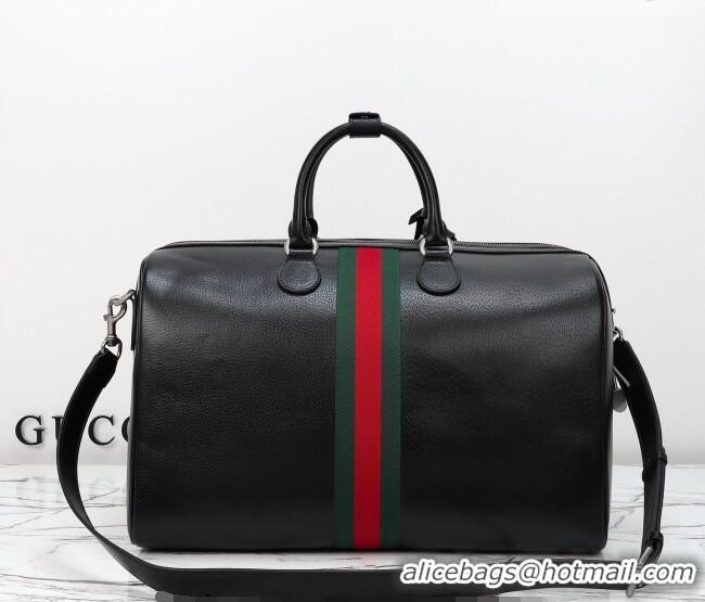 Best Price Gucci Savoy medium duffle bag in Leather 834460 Black 2026