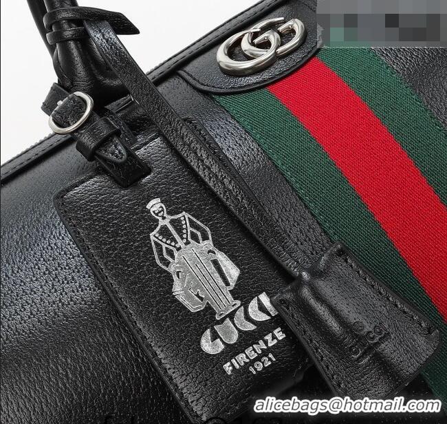 Best Price Gucci Savoy medium duffle bag in Leather 834460 Black 2026