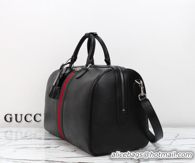 Best Price Gucci Savoy medium duffle bag in Leather 834460 Black 2026