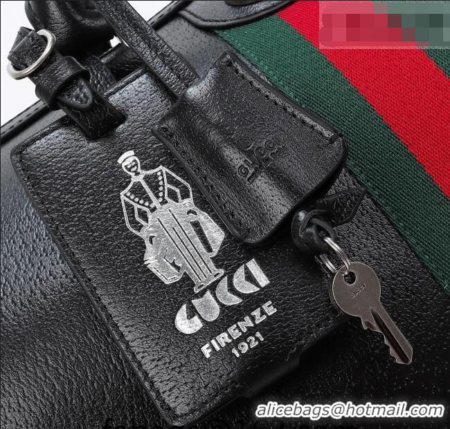 Best Price Gucci Savoy medium duffle bag in Leather 834460 Black 2026