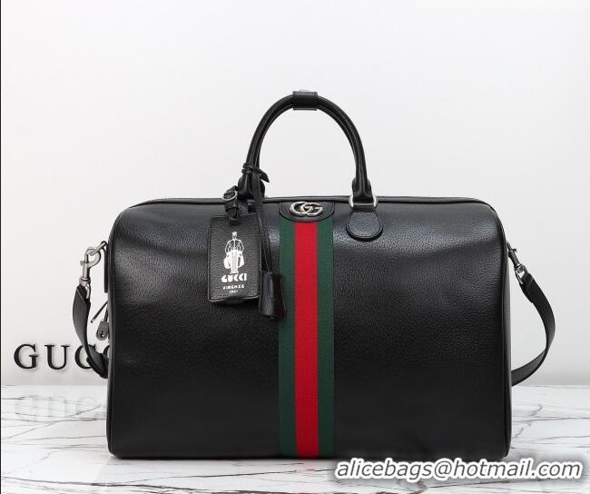 Best Price Gucci Savoy medium duffle bag in Leather 834460 Black 2026