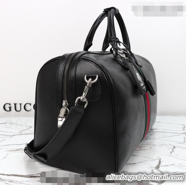 Best Price Gucci Savoy medium duffle bag in Leather 834460 Black 2026