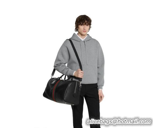 Best Price Gucci Savoy medium duffle bag in Leather 834460 Black 2026