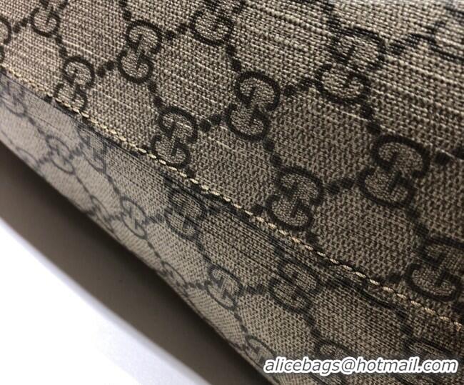 Luxury Cheap Gucci Ophidia GG Canvas Medium Tote Bag with Web 631685 Dark Brown 2026