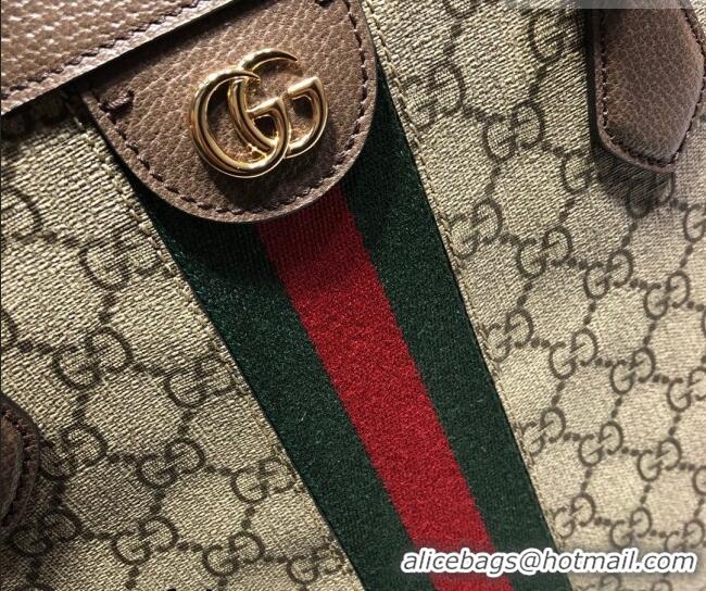 Luxury Cheap Gucci Ophidia GG Canvas Medium Tote Bag with Web 631685 Dark Brown 2026