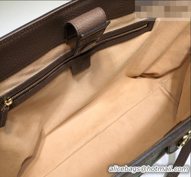 Top Quality Gucci Ophidia GG Canvas Medium Tote Bag with Web 631685 Beige/Brown 2026