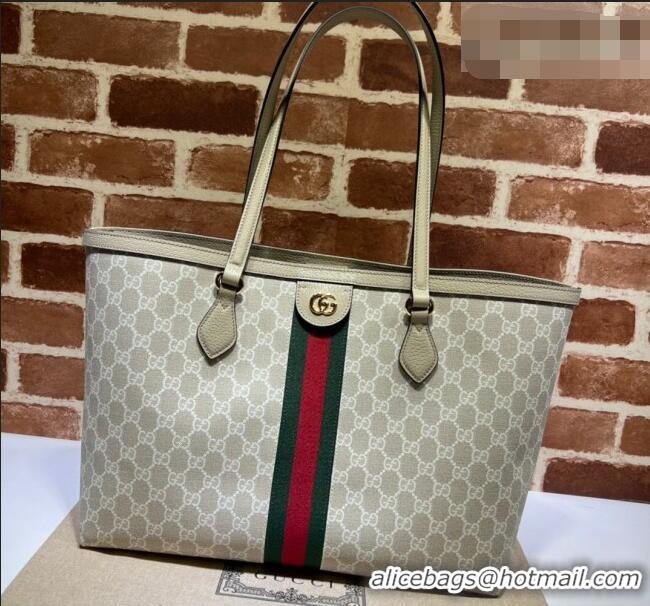 Top Quality Gucci Ophidia GG Canvas Medium Tote Bag with Web 631685 Beige/Oat 2026