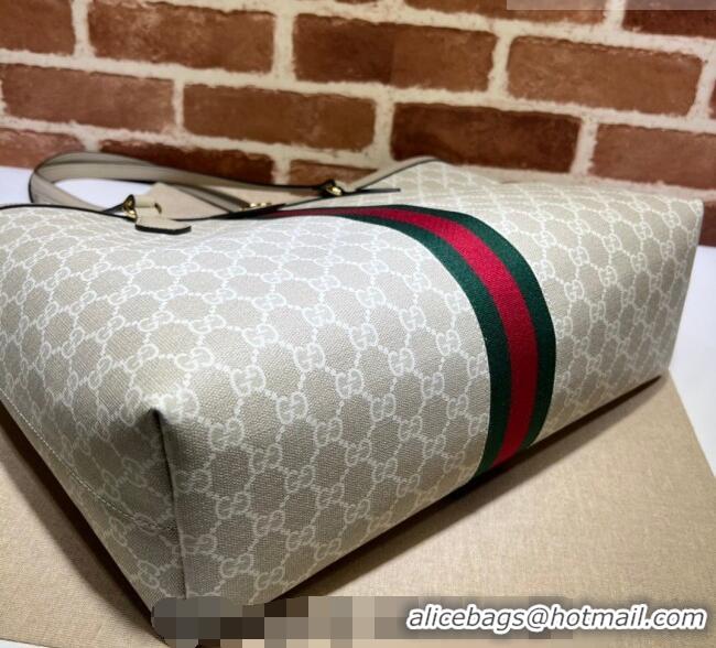 Top Quality Gucci Ophidia GG Canvas Medium Tote Bag with Web 631685 Beige/Oat 2026