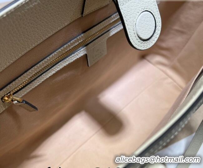 Low Cost Gucci Ophidia GG Canvas Medium Tote Bag with Web 631685 Beige/White 2026