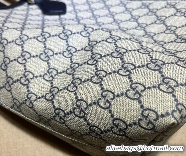 Pretty Style Gucci Ophidia GG Canvas Medium Tote Bag with Web 631685 Beige/Blue 2026