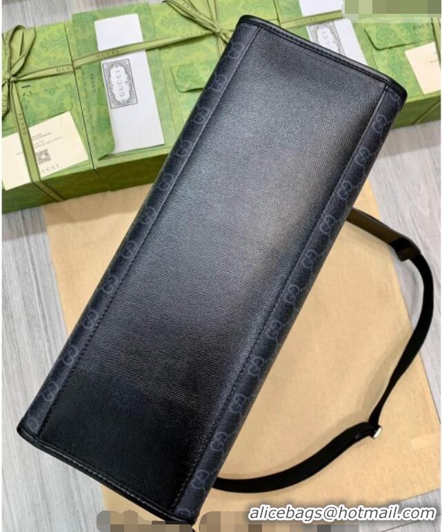 Top Quality Gucci Mens GG Canvas Medium Tote Bag 674148 Black 2026