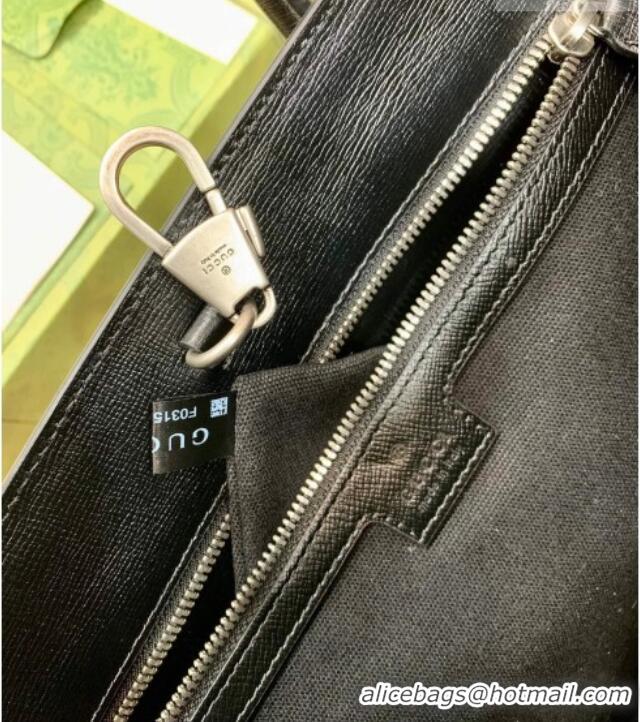 Top Quality Gucci Mens GG Canvas Medium Tote Bag 674148 Black 2026
