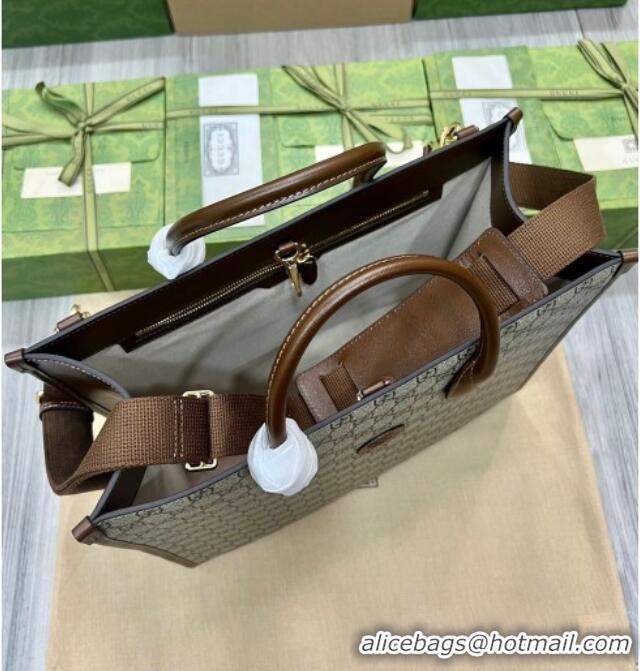 Reasonable Price Gucci Mens GG Canvas Medium Tote Bag 674148 Beige 2026