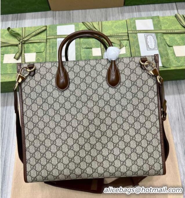 Reasonable Price Gucci Mens GG Canvas Medium Tote Bag 674148 Beige 2026