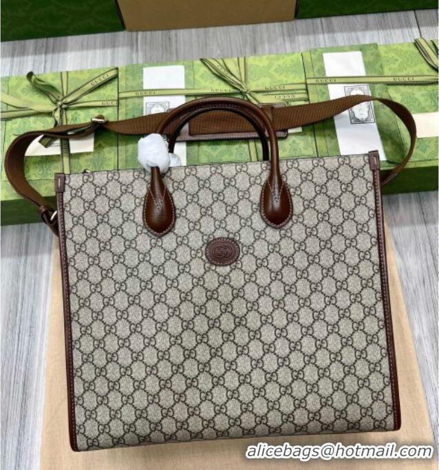 Reasonable Price Gucci Mens GG Canvas Medium Tote Bag 674148 Beige 2026
