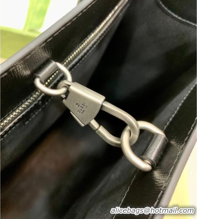 Best Discount Gucci Mens GG Canvas Medium Vertical Tote Bag 674155 Black 2026