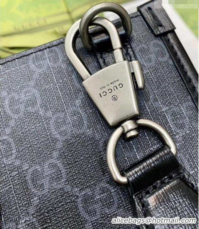 Best Discount Gucci Mens GG Canvas Medium Vertical Tote Bag 674155 Black 2026