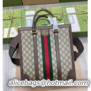 Well Crafted Gucci Mens Ophidia GG Canvas Medium Vertical Tote Bag 724685 Brown 2026