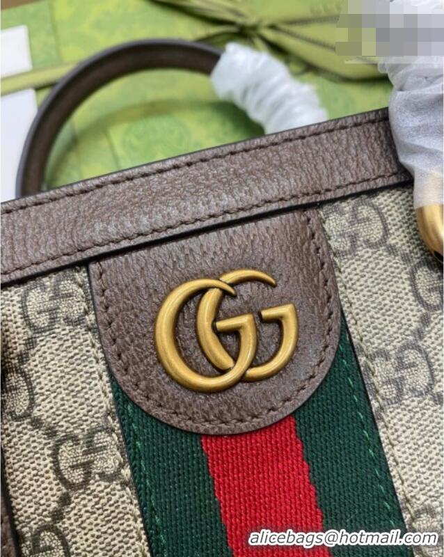 Well Crafted Gucci Mens Ophidia GG Canvas Medium Vertical Tote Bag 724685 Brown 2026