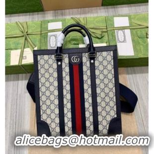 Market Sells Gucci Mens Ophidia GG Canvas Medium Vertical Tote Bag 724685 Blue 2026