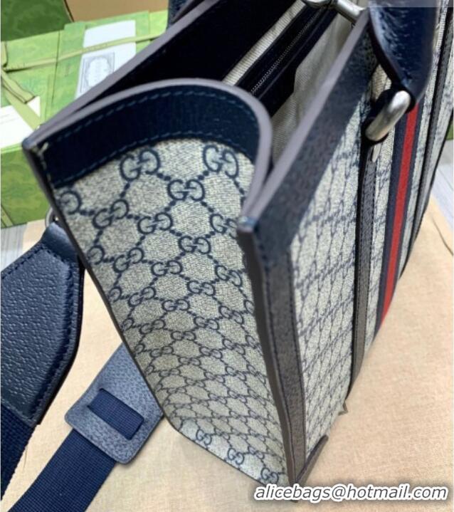 Market Sells Gucci Mens Ophidia GG Canvas Medium Vertical Tote Bag 724685 Blue 2026