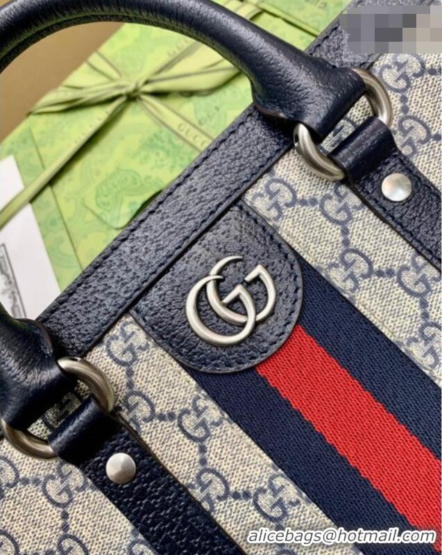 Market Sells Gucci Mens Ophidia GG Canvas Medium Vertical Tote Bag 724685 Blue 2026