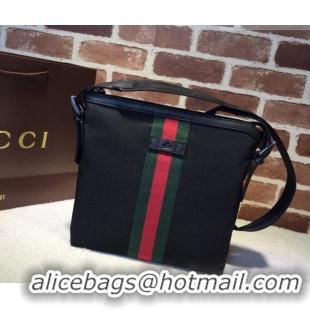 Top Grade Gucci GG Canvas Shoulder Bag 387111 Black 2026