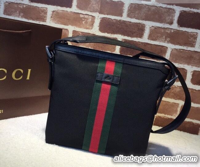 Top Grade Gucci GG Canvas Shoulder Bag 387111 Black 2026