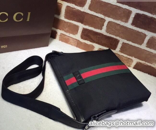 Top Grade Gucci GG Canvas Shoulder Bag 387111 Black 2026