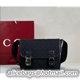 Well Crafted Gucci Mens GG Canvas Messenger Bag 854745 Black 2026