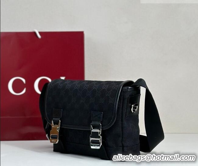 Well Crafted Gucci Mens GG Canvas Messenger Bag 854745 Black 2026