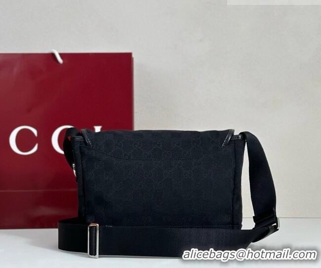 Well Crafted Gucci Mens GG Canvas Messenger Bag 854745 Black 2026