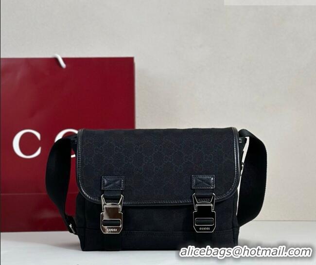 Well Crafted Gucci Mens GG Canvas Messenger Bag 854745 Black 2026