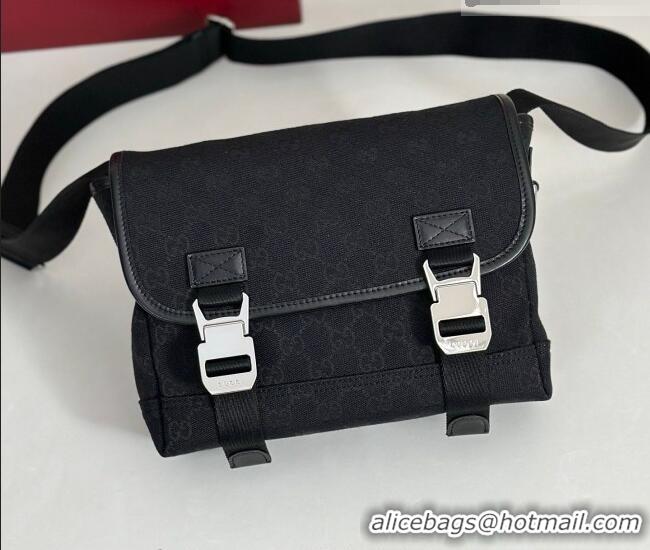 Well Crafted Gucci Mens GG Canvas Messenger Bag 854745 Black 2026