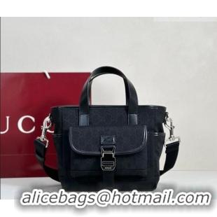 Modern Classic Gucci Mens GG Canvas Tote Bag 854743 Black 2026