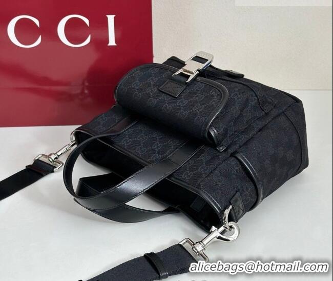 Modern Classic Gucci Mens GG Canvas Tote Bag 854743 Black 2026