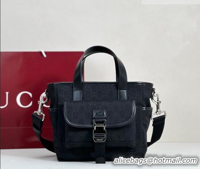 Modern Classic Gucci Mens GG Canvas Tote Bag 854743 Black 2026