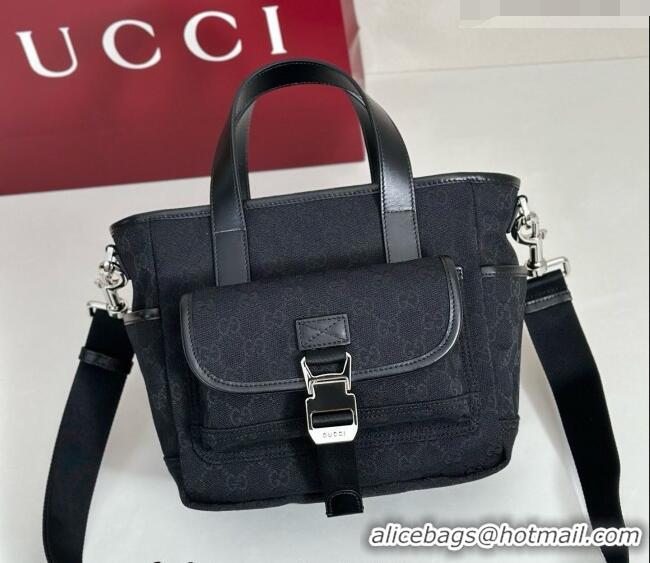 Modern Classic Gucci Mens GG Canvas Tote Bag 854743 Black 2026