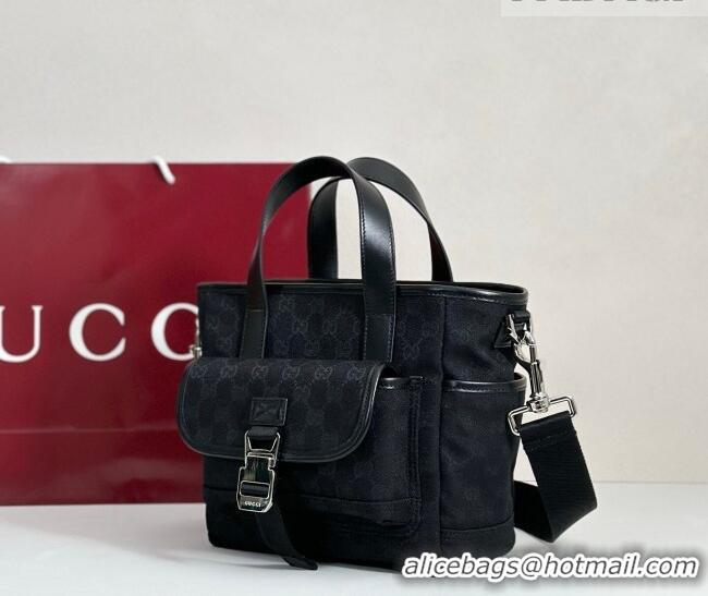 Modern Classic Gucci Mens GG Canvas Tote Bag 854743 Black 2026