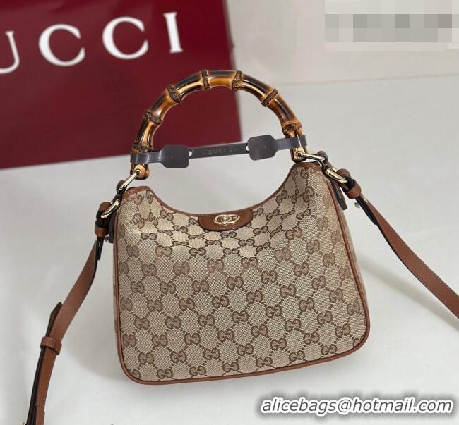 Fashion Discount Gucci Diana small shoulder bag in GG Canvas 799865 Beige 2026