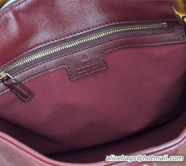Original Cheap Gucci Diana small shoulder bag in Leather 799865 Burgundy 2026