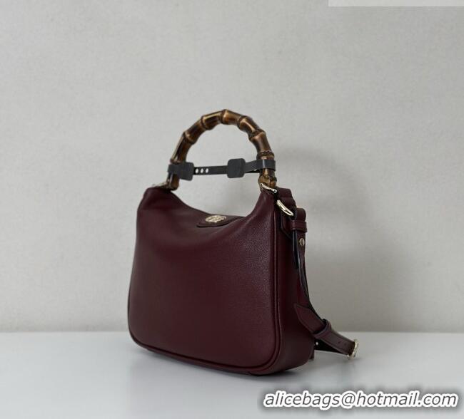 Original Cheap Gucci Diana small shoulder bag in Leather 799865 Burgundy 2026