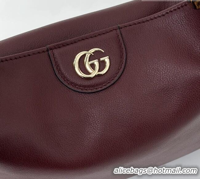 Original Cheap Gucci Diana small shoulder bag in Leather 799865 Burgundy 2026