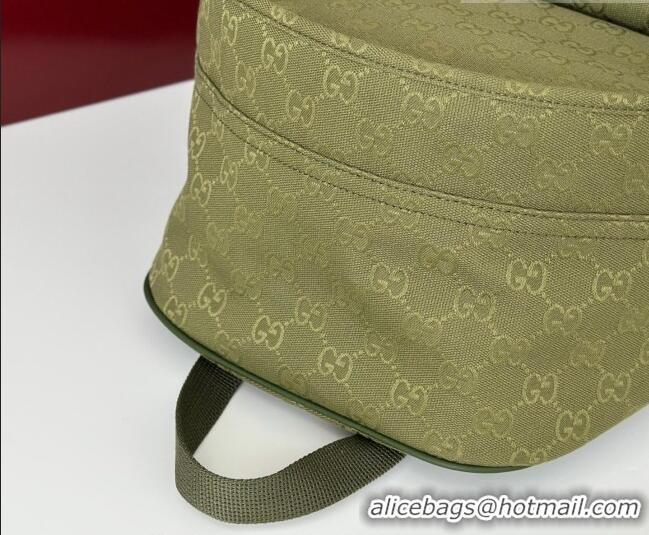 Luxury Classic Gucci GG Canvas Backpack bag 834464 Green 2026